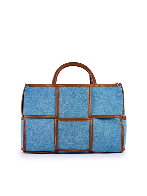 Borsa Melissa Cotton F01 Azzurro/Marrone viamailbag | MELISSA COTTONF02